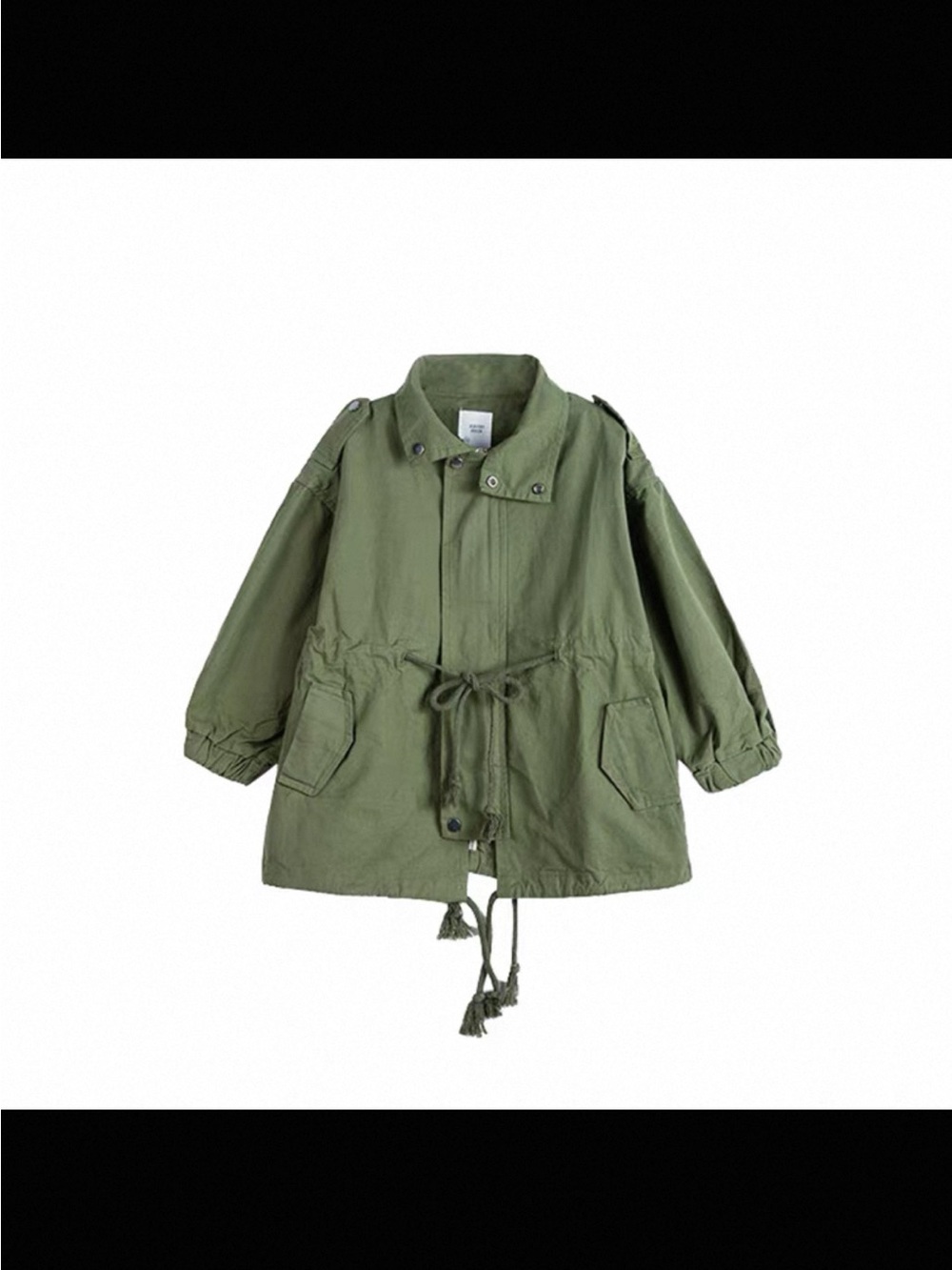 Children's Olive Utility Jacket cotton NEW for boys and girls size 5 year old